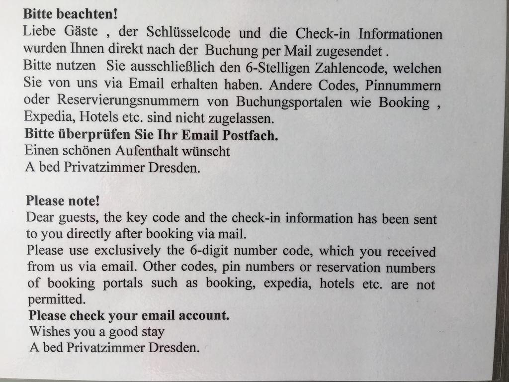 A Bed Privatzimmer Dresden - Nichtraucherpension Extérieur photo